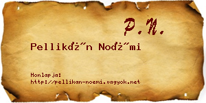 Pellikán Noémi névjegykártya